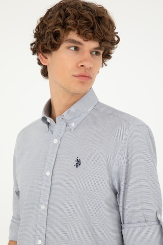 U.s. Polo Assn. Erkek Lacivert Gömlek Desenli 50288656-vr033 Lacivert