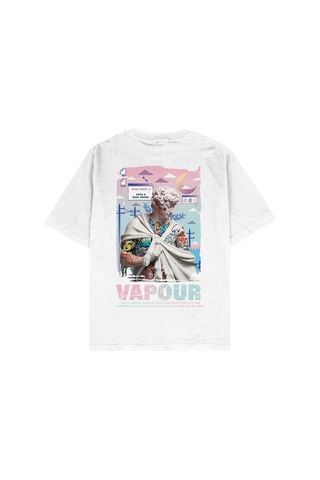 Tarzsokak Vapour Oversize Unisex T-shirt Beyaz Tarzsokak Vapour Oversize Unisex T-shirt Beyaz