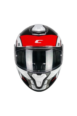 Cgm 330r Rıot Space Kapalı Kask Siyah/kırmızı-l Beyaz
