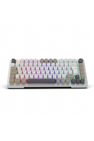 Ikg-455 Empousa Gasket Blue Swıtch Rgb Mekanık Gamıng Klavye Beyaz