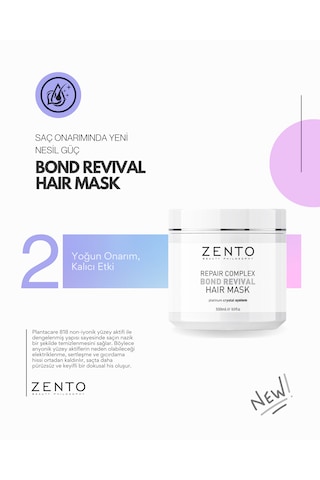 Zento Repaır Complex Bond Revıval Haır Mask 500 Ml Zento Repaır Complex Bond Revıval Haır Mask 500 Ml