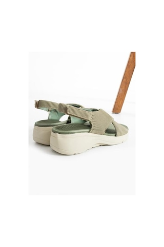 Papuçcity 02790 Orto Pedik Günlük Kadın Triko Sandalet 001