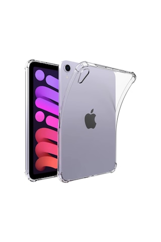 Forzacase Apple Uyumlu iPad Mini 7. Nesil 2024 8.3 İnch A2995 İle Anti Shock Silikon Kılıf Şeffaf - Fc014 Silikon