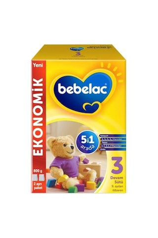Bebelac 3 Devam Sütü 800 G  2 Adet