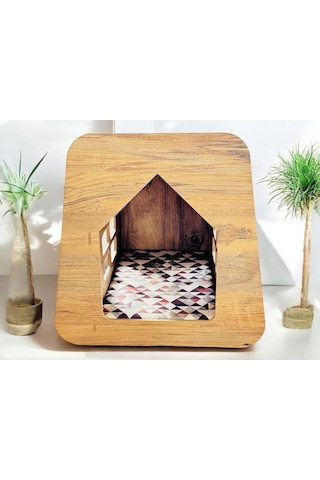 Caramel Kedi Köpek Evi Atlantik Çam 30 x 50 CM