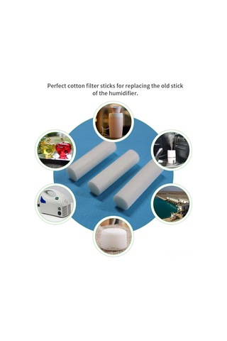 Tenfowee Nemlendirici Filtre Çubukları - 10 Adet Yüksek Emici Pamuklu 175x10mm