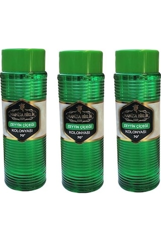 Manisa Birlik 70 Derece Zeytin Çiçeği Kolonyası Pet Şişe 400 ML x 3 Manisa Birlik 70 Derece Zeytin Çiçeği Kolonyası Pet Şişe 400 ML x 3