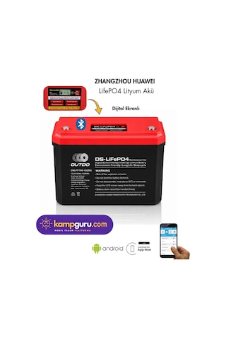 Outdo 12 Volt 100 Amper Lityum Akü Huawei Lithium Battery