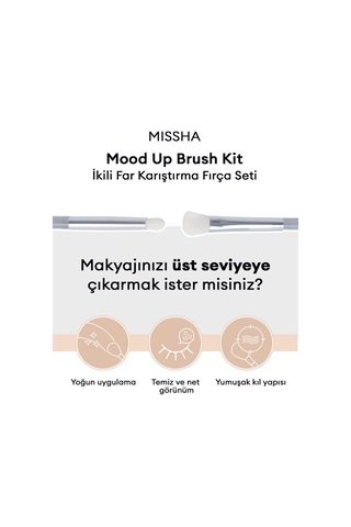 İkili Far Karıştırma Fırça Seti Mood Up Brush Kit