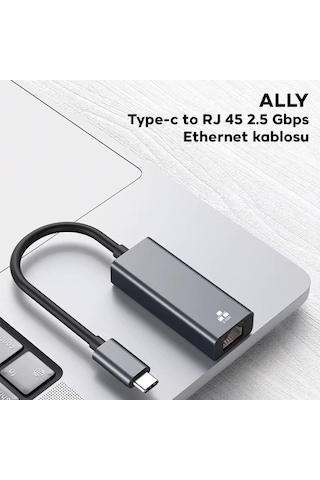 Ally Type-c To Rj 45 2.5 Gbps Ethernet Kablosu