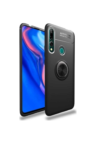 Huawei Honor 9X Kilif Yüzüklü Tam Korumali Silikon Kapak 469056606