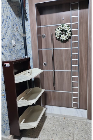 Kaser Marka 3 Kapaklı Metal Ayakkabılık (539130483) Kahverengi