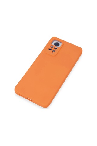 Cosmotex Newface Xiaomi Redmi Note 12 Pro 4g Kılıf Nano İçi Kadife Silikon - Turuncu