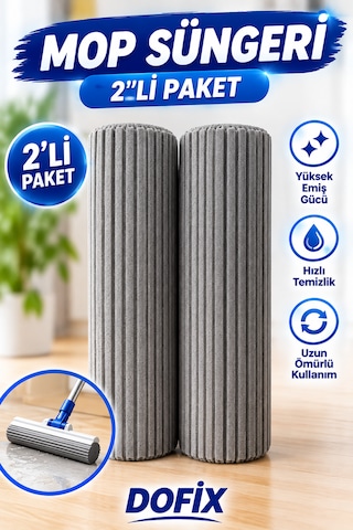 Dofix 2'li Mikrofiber Sünger Seti Dofix 2'li Mikrofiber Sünger Seti