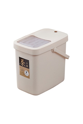 Sones Ofis Plastik Çay Artığı Kovası Çay Atık Kovası İtmeli Kapaklı Taşınabilir Çöp Kutusu, Stil: 7l Diğer