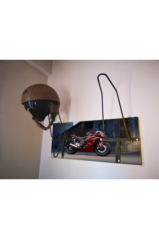 Özel Fotoğraflı Kask Askısı, Motorcu Kask Askısı, Personalv110