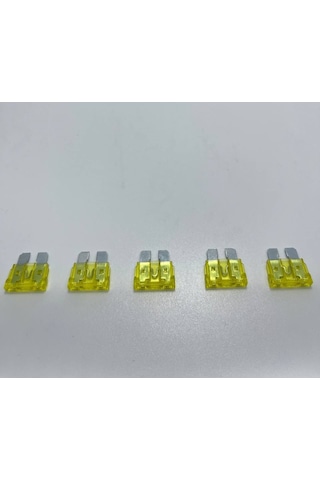 5 Adet 20 Amper Sarı Standart Bıçak Sigorta 20a