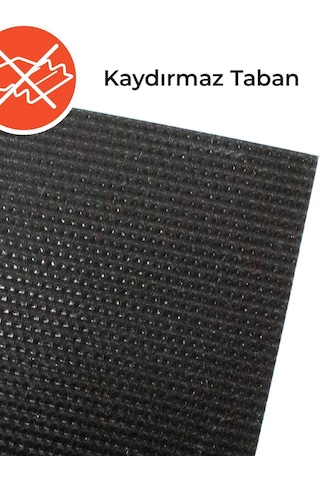 Hafızoğlu Plastik Faro Gri - Bordo Nem Ve Toz Alıcı Giriş Paspası Yolluk En 90 Cm - 120 Cm Kırmızı