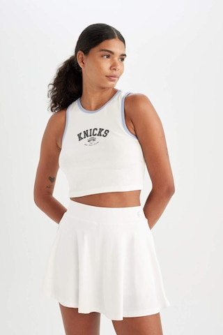DeFactoFit NBA New York Knicks Cropped Fit Bisiklet Yaka Ribana Atlet C6316AX24HSER105