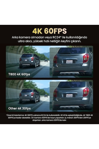 70mai T800-41 Ön Kamera + İç Kamera + RC41 Arka Kamera