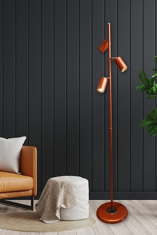 Bella Bakır Lambader Hareketli-mafsallı Başlıklar Ampüllü Mod... Bakır