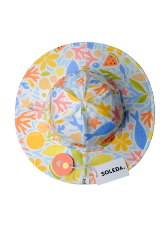 Soleda Uv Korumalı Çift Taraflı Ayarlanabilir Bebek Çocuk Şapkası Underwater Salad Çok Renkli