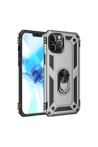 Apple Uyumlu iPhone 12 Pro Max Kılıf Zore Vega Kapak Gri