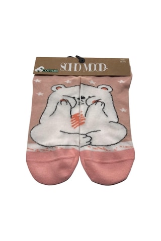 Bayan Patik Desenli 36-40 Numara 3'Lü Set-36-40 Çok Renkli