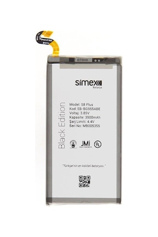 Simex Galaxy S8 Plus İle Uyumlu Sbt-01 Batarya