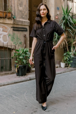Barbora Keten Günlük Tulum Ln20siyahd1 001