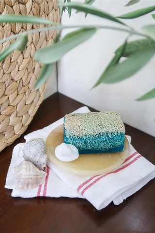 Doğal Kabak Lifli Okyanus Kokulu Sabun 120 Gr. Üçlü Set