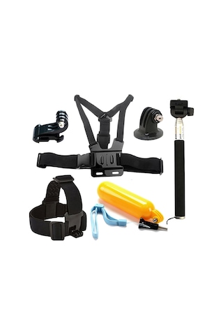 Gplus St007 Gopro Eken Sjcam Aksiyon Kamera Aksesuar Set 7 Parça Çok Renkli