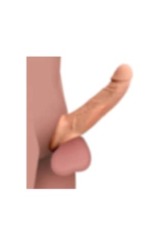 Erofoni Yeni Nesil Ucu 7 CM Dolgulu 20 CM Ultra Süper Realistik Uzatmalı Penis Kılıfı﻿﻿