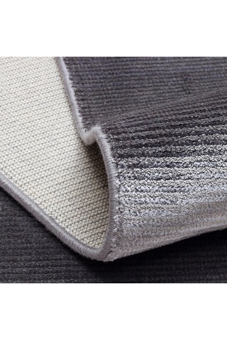 Hoom Rugs Como Nap 01 Antrasit Viskon & Floş Sık Dokuma Modern Salon Halısı Antrasit