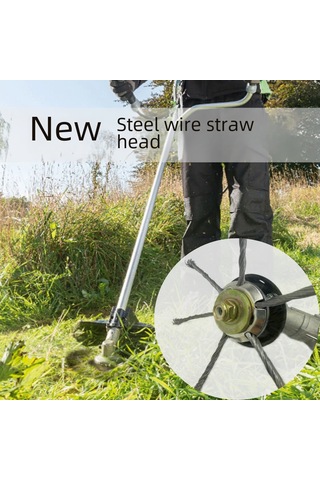 Monyee Yeni Model 9 İnç Çelik Tel Çim Kesici, 6 Bıçaklı Ormanlık Çalı Kesme Aleti, Evrensel Bahçe Weed Kaldırma Aracı 200mm, 250g Hafif Tasarım