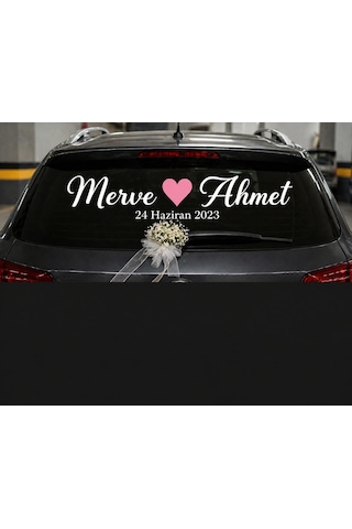 Düğün Gelin Arabası Sticker Aksesuar Araç Yazısı Düğün Gelin Arabası Sticker Aksesuar Araç Yazısı