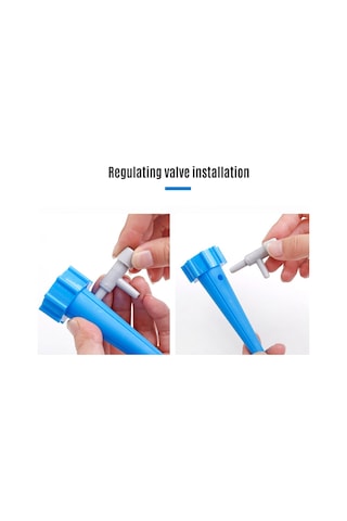 Xiyyadms Yeşil Otomatik Sulama Cihazı, Valf Kontrollü Damlatıcı, Bitki Su Düzenleyici, Kolay Kurulum, Tekli Paket