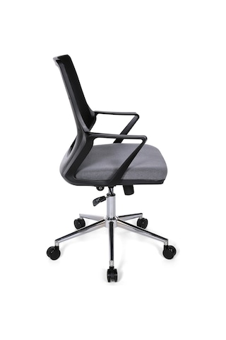 Ofisbazaar Alf Fileli Çalışma Koltuğu Ergonomik Şef Ve Toplantı Koltuğu Gri Gri