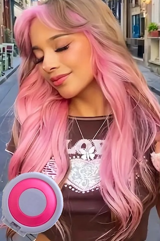Caş Dekorasyon Pembe Renkli Saç Tebeşiri Pembe