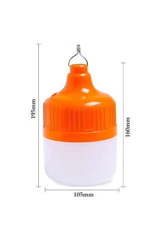 Ledx Ln-or100g 100 Watt Type-c Şarjlı Taşınabilir Asma Kancalı Kamp Çadır Lambası