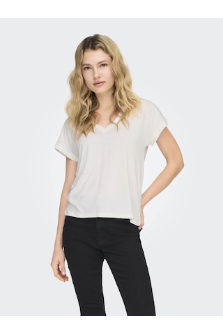 Only Onlfree Lıfe Beyaz Kadın T-shirt 15369294 Beyaz