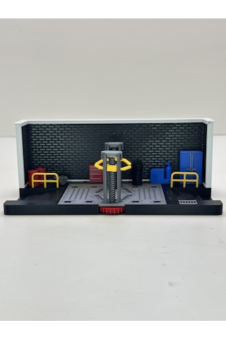 3d Baskı 1/64 Ölçekli Tamirhane Bina Tasarımlı Diorama Araç Sergileme Garajı