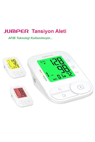 Jumper Dijital Üst Koldan Ölçer Tam Otomatik Tansiyon Aleti Renkli Ekran Jpd-ha200c
