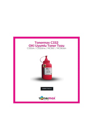 Uyumlu Tonermax Oki 46508734 Kırmızı Toner Tozu / C332 / Mc363