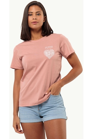Jack Wolfskin Discover Heart Kadın Tişört C-jac809701b30wo0 Pembe