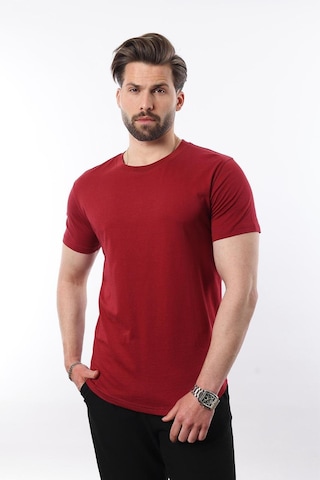 Madmext Bordo Erkek Tişört 4951 Bordo