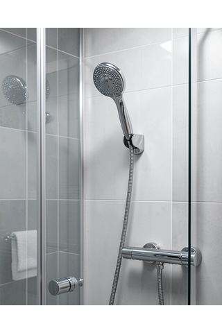 4 Modlu Spiral Hortumlu El Duşu Başlığı Banyo Aksesuarı Çok Renkli
