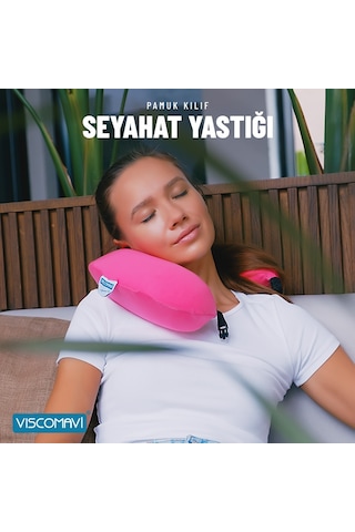 Ortopedik Visco Seyahat Yastığı Boyun Yastığı Visco Yastık