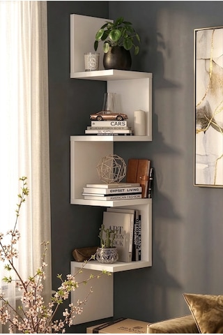 Yurudesign Shelf R9 Modern Duvar Rafı Kitaplık