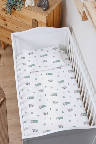 Organik Bebek Boy Lastikli Çarşaf Seti 70x110 - Şehir Macerası